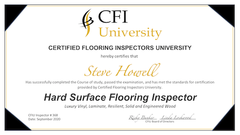 Flooring Inspector Certification At CFI University